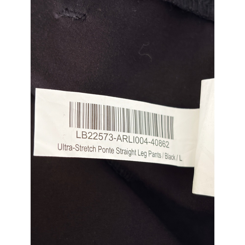 Quince Ultra Stretch Ponte Straight Leg Pants Womens L Black NWT - Picture 8 of 12